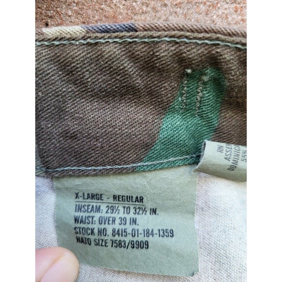 Vintage Propper Pants Mens XL Regular Woodland Camo BDU Ripstop 1998 - Picture 10 of 10